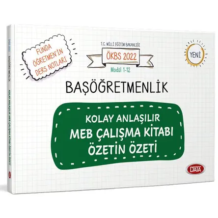 Data Başöğretmenlik Kolay Anlaşılır MEB Çalışma Kitabı Özetin Özeti