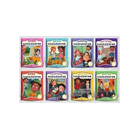 Duygular Seti (8 Kitap Takım) - Kolektif - Kağıt Uçak Yayınları