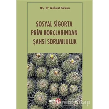 Sosyal Sigorta Prim Borçlarından Şahsi Sorumluluk - Mahmut Kabakcı - Beta Yayınevi