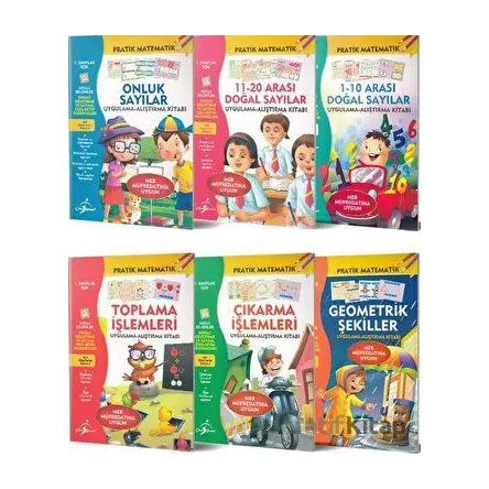 1. Sınıflar İçin Pratik Matematik Serisi - 6 Kitap - Kolektif - Çocuk Gezegeni