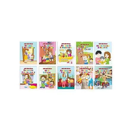 Mini Mini Bizler - Okul Öncesi Eğitici Hikaye Seti - 10 Kitap Takım - Kolektif - Pembe Patikler