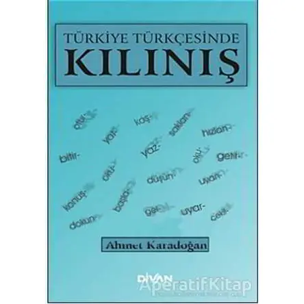 Türkiye Türkçesinde Kılınış - Ahmet Karadoğan - Divan Kitap