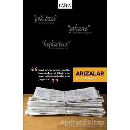 Arızalar - Tom Rachman - Kafka Kitap