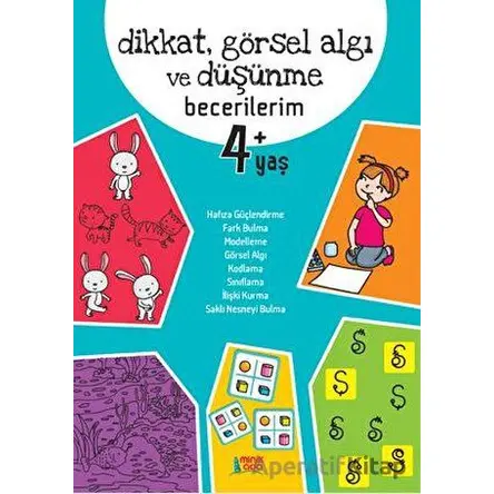 Dikkat Görsel Algı Ve Düşünme Becerilerim 4+ Yaş - Berkay Dinç - Minik Ada