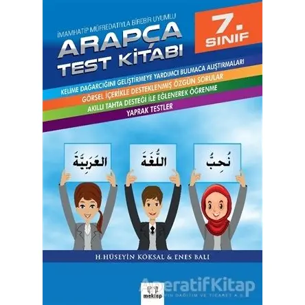 7. Sınıf Arapça Test Kitabı - Enes Balı - Mektep Yayınları
