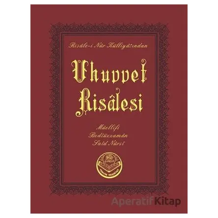 Uhuvvet Risalesi (Çanta Boy) - Bediüzzaman Said Nursi - Tenvir Neşriyat