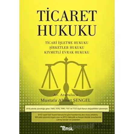 Ticaret Hukuku - Mustafa Ahmet Şengel - Temsil Kitap