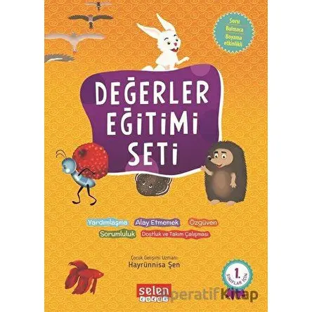 Değerler Eğitimi Seti (5 Kitap Takım) - Hayrünnisa Şen - Selen Çocuk