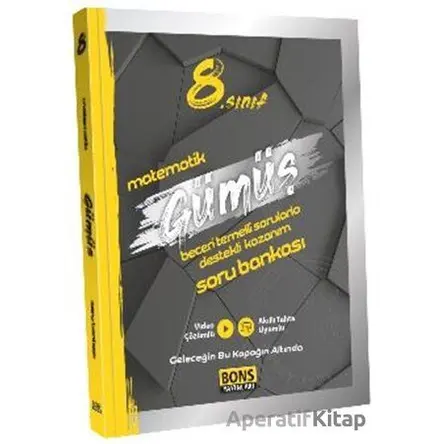 2022 8. Sınıf GÜMÜŞ Matematik Soru Bankası - Kolektif - Bons Yayınları