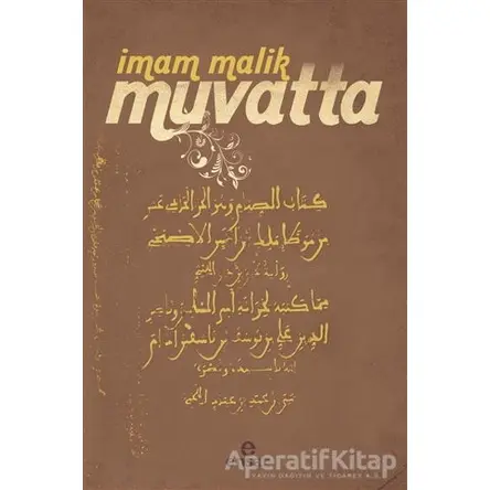 Muvatta - İmam Malik - Ensar Neşriyat