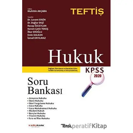 Hukuk Soru Bankası - Recep Özceylan - Temsil Kitap