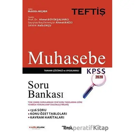 Muhasebe Soru Bankası - Ahmet Bağcı - Temsil Kitap