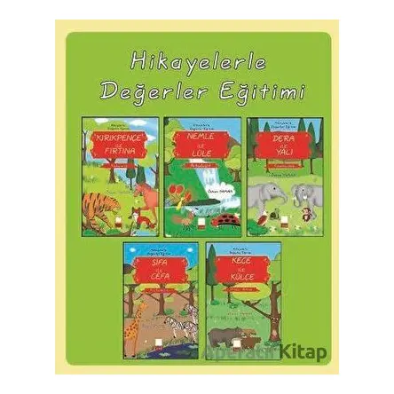 Hikayelerle Değerler Eğitimi Seti (5 Kitap Takım) - Özkan Yaman - Yarım Elma