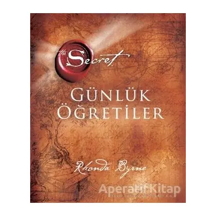 The Secret - Günlük Öğretiler (Ciltli) - Rhonda Byrne - Artemis Yayınları