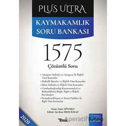 Kaymakamlık Soru Bankası 666 Çözümlü Soru Cilt 2 - Plus Ultra - Sami Sönmez - Temsil Kitap