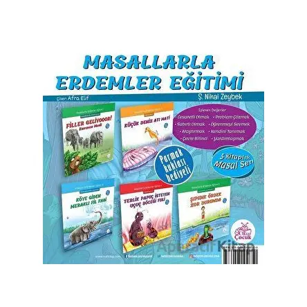 Masallarla Erdemler Eğitimi Seti (5 Kitap Takım) - Şerife Nihal Zeybek - Okur Çocuk