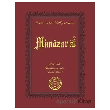 Münazarat (Çanta Boy) - Bediüzzaman Said Nursi - Tenvir Neşriyat