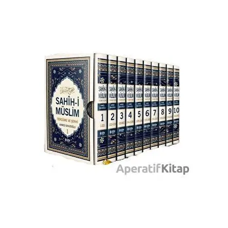 Sahih-i Müslim Tercüme ve Şerhi (10 Cilt Takım) - Kolektif - Şifa Yayınevi