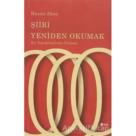 Şiiri Yeniden Okumak - Hasan Akay - Şule Yayınları