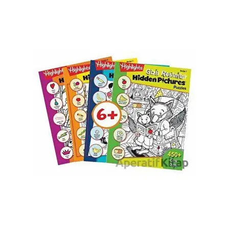Highlights Hidden Pictures Puzzles (Gizli Resimler) 4lü Set - Kolektif - Dikkat Atölyesi Yayınları