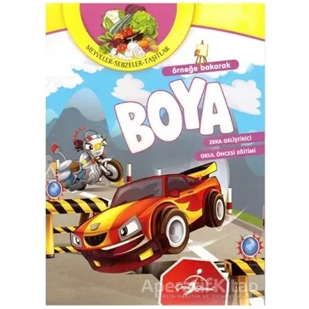 Örneğe Bakarak Boya Meyveler - Sebzeler - Taşıtlar - Kolektif - Çocuk Gezegeni