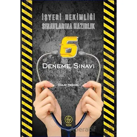 İşyeri Hekimliği Sınavlarına Hazırlık 6 Deneme Sınavı - Gülay Şengel - NSN Yayınevi