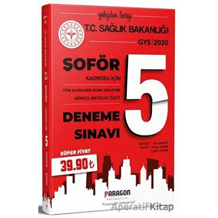 2020 GYS Sağlık Bakanlığı Şoför Konu ve Mevzuat Özetli 5 Deneme Sınavı