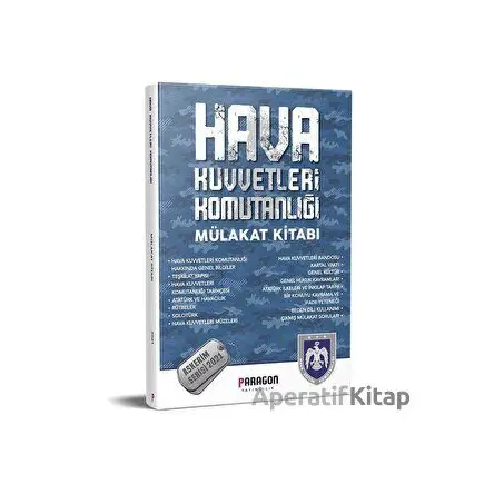 2021 Hava Kuvvetleri Komutanlığı Çıkmış Sorularla Mülakat Kitabı Askerim Serisi