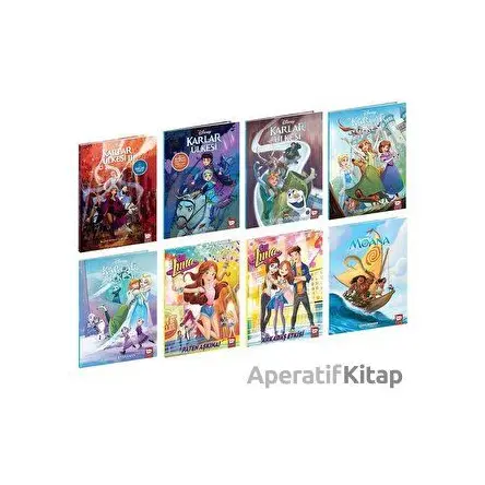 Disney Çizgi Klasikleri Kız Çocuk Seti (8 Kitap Takım) - Kolektif - Beta Yayınevi