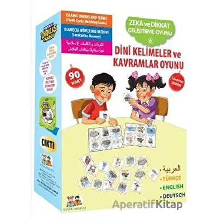 Dini Kelimeler ve Kavramlar Oyunu - Zeka ve Dikkat Geliştirme Oyunu 6 - Kolektif - Uysal Yayınevi