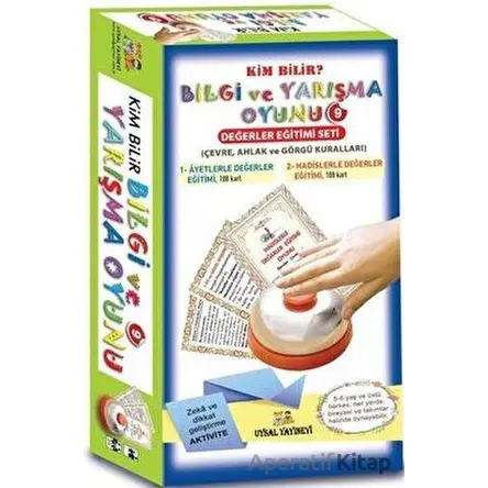 Kim Bilir? Bilgi ve Yarışma Oyunu 9 - Değerler Eğitimi Seti - Mürşide Uysal - Uysal Yayınevi