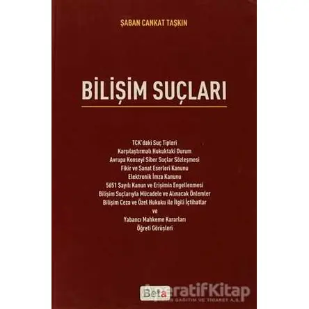 Bilişim Suçları - Şaban Cankat Taşkın - Beta Yayınevi