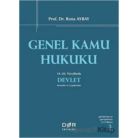 Genel Kamu Hukuku - Rona Aybay - Der Yayınları