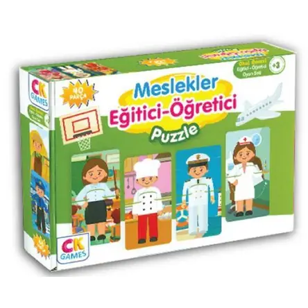 Meslekleri Öğreniyorum 40 Parça Kutulu (+3 Yaş) CK Games