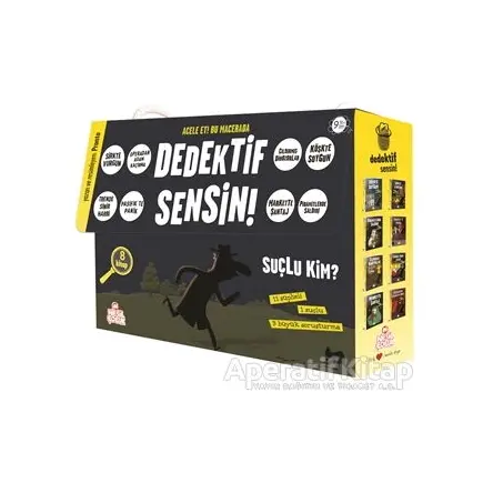 Dedektif Sensin 2 Set Bir Arada - 8 Kitap Takım - Pronto - Nesil Çocuk Yayınları