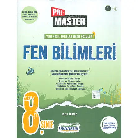 8.Sınıf Fen Bilimleri PreMaster Soru Bankası Okyanus Yayınları
