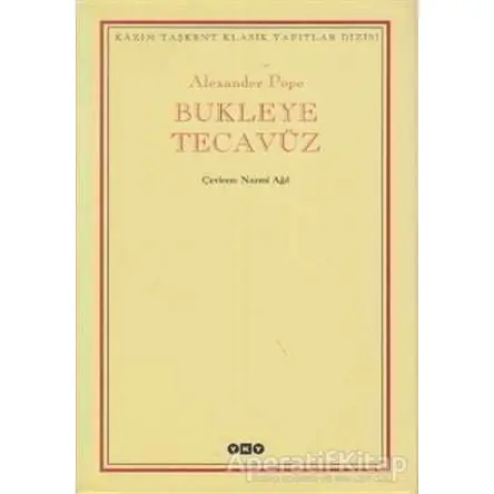 Bukleye Tecavüz - Alexander Pope - Yapı Kredi Yayınları