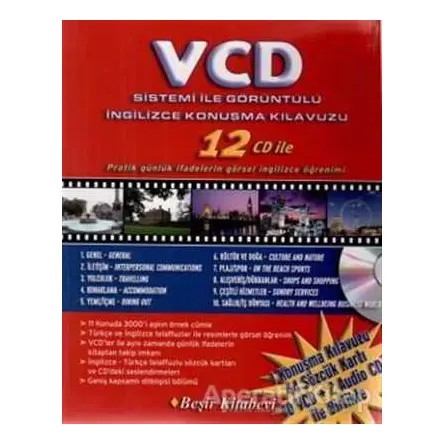 VCD Sistemi ile Görüntülü İngilizce Konuşma Kılavuzu (12 CD ile) - Metin Yurtbaşı - Beşir Kitabevi