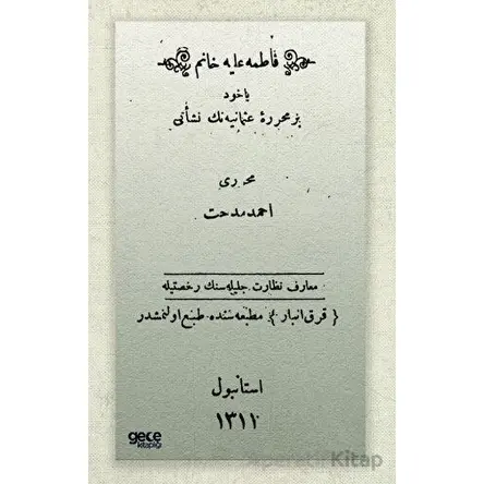 Fatma Aliye Hanım - Ahmet Mithat Efendi - Gece Kitaplığı