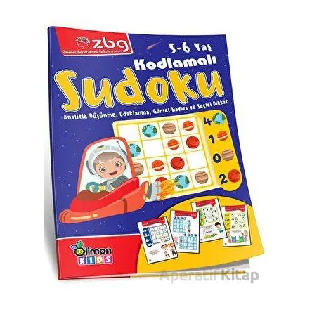 Zbg 5-6 Yaş Kodlamalı Sudoku - Fethiye Tunç - limonKIDS