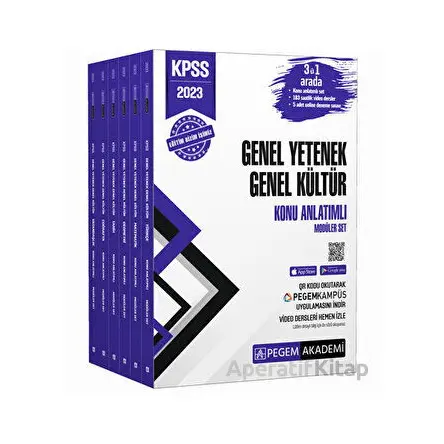 2023 KPSS Genel Yetenek Genel Kültür Konu Anlatımlı Modüler Set (6 Kitap)