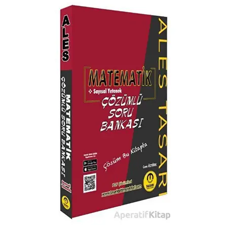 ALES Matematik Video Çözümlü Soru Bankası - Cem Öztürk - Tasarı Eğitim Yayınları