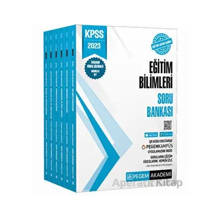 2023 KPSS Eğitim Bilimleri Tamamı Video Çözümlü Soru Bankası Modüler Seti (6 Kitap)