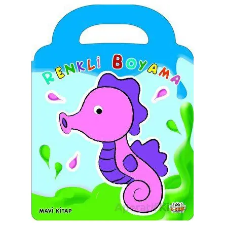 Mavi Kitap - Renkli Boyama - Kolektif - 0-6 Yaş Yayınları