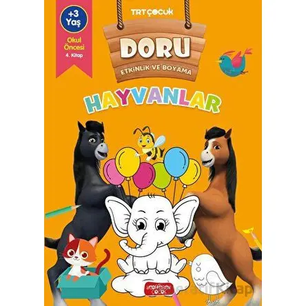 Doru Etkinlik ve Boyama - Hayvanlar - Kolektif - Yediveren Çocuk
