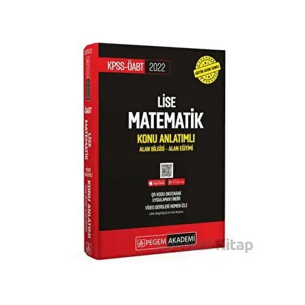 2022 KPSS-ÖABT Lise Matematik Konu Anlatımı Alan Bilgisi - Alan Eğitimi (İadesiz)