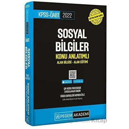 2022 KPSS-ÖABT Sosyal Bilgiler Konu Anlatımlı Alan Bilgisi - Alan Eğitimi