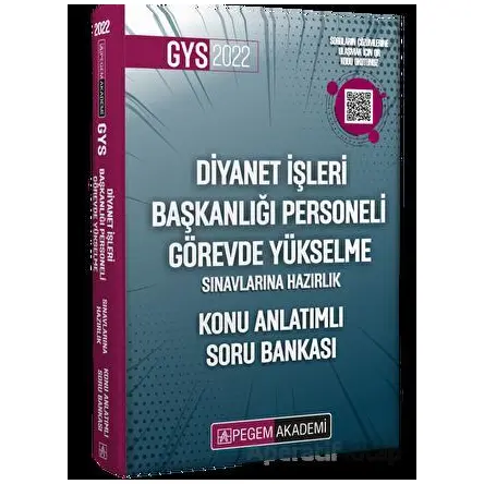 2023 Diyanet İşleri Başkanlığı Personeli Görevde Yükselme Sınavlarına Hazırlık Konu Anlatımlı Soru B