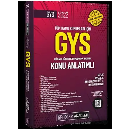 2023 Tüm Kurumlar İçin Görevde Yükselme Sınavı Konu Anlatımlı - Kolektif - Pegem Akademi Yayıncılık