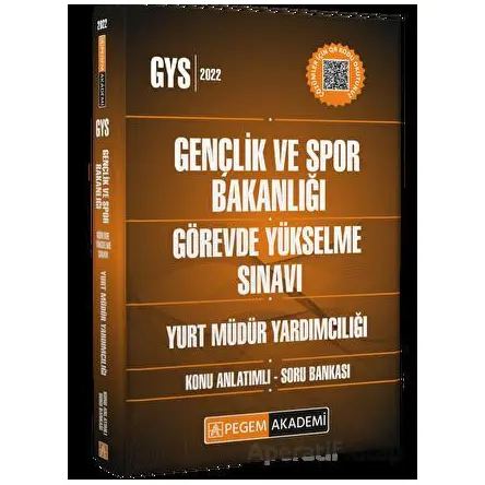 2022 Gençlik ve Spor Bakanlığı Görevde Yükselme Sınavı Yurt Müdür Yardımcılığı Konu Anlatımlı Soru B